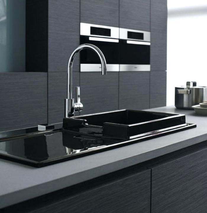 black sinks kitchen luxury kitchen sinks with grey black basin long stainless faucet and wooden cabinet black kitchen sink taps uk