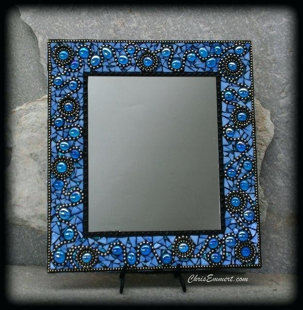 mirror mosaic tiles craft ooh la la mosaic mirror in blue by kitchenaid mixer artisan