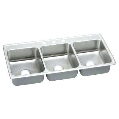 3 basin kitchen sink drop in stainless steel in 3 hole triple bowl kitchen sink kohler 3 basin kitchen sink
