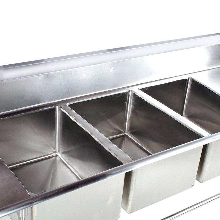 3 basin kitchen sink kitchen sophisticated k stainless steel triple sink 3 compartment kitchen at from 3 compartment three 3 compartment stainless steel commercial kitchen sink