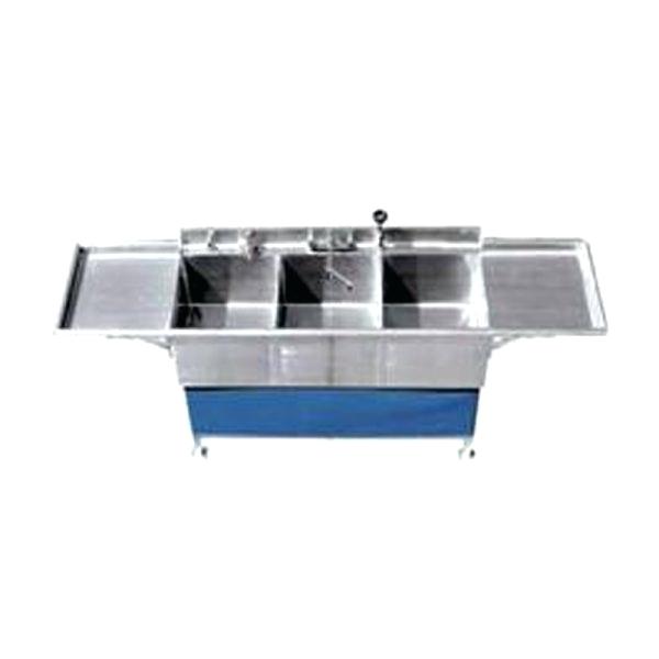 3 basin kitchen sink sink 3 basin hot cold kohler white 3 hole double basin cast iron kitchen sink