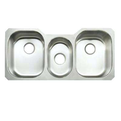3 basin kitchen sink undertone stainless steel in 0 hole triple basin kitchen sink american standard 3 basin kitchen sinks