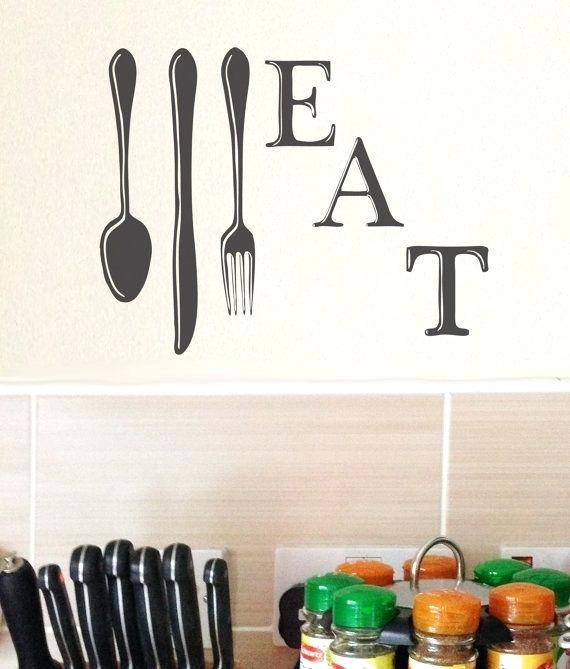 kitchen utensil wall decor eat kitchen wall decal utensil kitchen decor wall large kitchen utensil wall decor