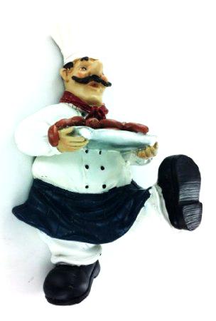 chef wall decor kitchen fat chef wall art kitchen bistro cooking holding sausage home italian chef kitchen wall decor