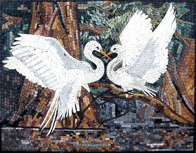 mosaic tile murals for sale birds herons marble mosaic tiles stones art wall mural mosaic tile murals for sale
